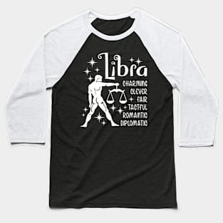 Zodiac Signs Libra Baseball T-Shirt